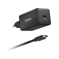 Lenovo 65W Mini USB-C GaN Charger Noir, 1x USB-C, avec câble
