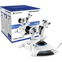 Thrustmaster T.Flight Hotas 5 Microsoft Flight Simulator Edition Blanc USB simulation de vol Numérique PC, PlayStation 5, PlayStation 4, Contrôleur  Blanc/Noir, simulation de vol, PC, PlayStation 5, PlayStation 4, Touche Partage, Touche mode, Touche Options, Numérique, Avec fil, USB