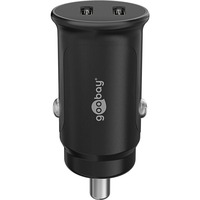 goobay 30W Dual USB-C PD chargeur de voiture Noir, 2x USB-C
