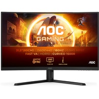 AOC CQ32G4VE 31.5" Moniteur gaming incurvé  Noir, 180Hz, HDMI, DisplayPort