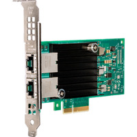 Intel® X550T2 carte réseau Interne Ethernet 10000 Mbit/s Interne, Avec fil, PCI Express, Ethernet, 10000 Mbit/s, Vert, Argent, Vente au détail
