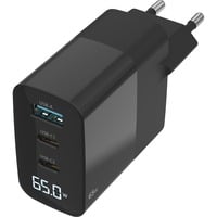 Sitecom 65W GaN Power Delivery chargeur mural avec affichage LED Noir