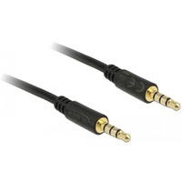 DeLOCK 3,5 mm mâle > 3,5 mm mâle, Câble Noir, 3 mètres