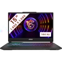 MSI Cyborg 15 (A13VFK-1652BE) 15.6" PC portable gaming  Noir | Core i7-13620H | RTX 4060 | 16 Go | 512 Go SSD | 144 Hz