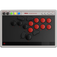 8BitDo 8BitDo Arcade Controller NSW/PC, Manette de jeu Gris/Rouge