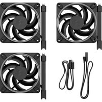 Fractal Design Momentum 12 RGB ventilateurs de boîtier Noir, 3 pièces, 120 x 120 x 25 mm, PWM