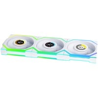 Lian Li UNI FAN SL120 LCD Wireless ventilateurs de boîtier RGB  Blanc, 3 pièces, 120 x 124.5 x 28 mm, PWM