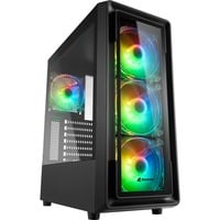 Sharkoon TK4 RGB boîtier midi tower Noir | 4x USB-A | RGB | Window