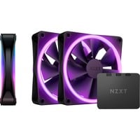 NZXT F120 RGB DUO ventilateurs de boîtier Noir, 3 pièces, 120 x 120 x 25 mm, PWM, contrôleur inclus