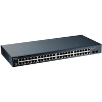 Zyxel 48-port GbE + GbE Uplink Smart Managed, Switch L2, Gigabit Ethernet (10/100/1000), Grille de montage