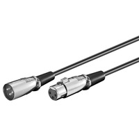 goobay Câble de connexion XLR Noir, 6 mètres