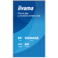 iiyama iiya 65 L LH6581UHSG-1AG 60Hz 4K VA, Affichage public Blanc