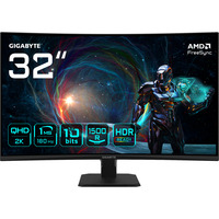 GIGABYTE GS32QCA 31.5" Moniteur gaming incurvé Noir, 1x DisplayPort, 2x HDMI, 180 Hz