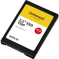 Intenso Meilleures performances, Go SSD Noir, 3812450, SATA 600, En vrac