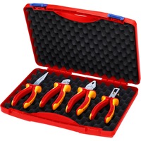 KNIPEX Coffret compact 00 20 15, Set de pinces Rouge/Jaune, avec outils VDE