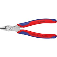 KNIPEX Electronic Super Knips XL Pince coupante électrique, Pinces électroniques Rouge/Bleu, Pince coupante électrique, 1,23 cm, Acier, Bleu/rouge, 14 cm, 77 g