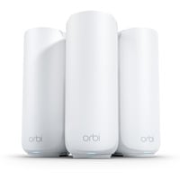 Netgear Orbi 370 WiFi Mesh, Dual-Band WiFi 7-Mesh, Routeur maillé Blanc, 1x Orbi WiFi 7 router (RBE371), 2x Orbi WiFi 7 satellites (RBE370)