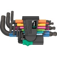 Wera 950/9 Hex-Plus Multicolore 2 jeux de clés, 9 pièces, Tournevis métrique, BlackLaser