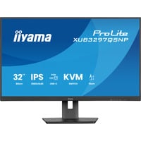 iiyama ProLite XUB3297QSNP-B1 32" Moniteur Noir, 1x DisplayPort, 1x HDMI, 4x USB-C, 2x USB-A, 1x RJ-45