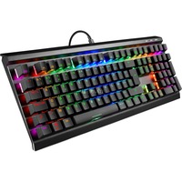 Sharkoon clavier gaming Noir, Layout BE, Huano Red