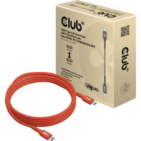 Club 3D Câble USB-C certifié Orange, 4 mètres, 240 W