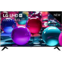 LG UHD AI UA73 50" Ultra HD TV LED Noir, 3x HDMI, 2x USB, Optique, Bluetooth, LAN, WLAN, CI+, HDR10