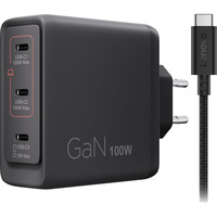 Lenovo Chargeur GaN Multi-port USB-C 100 W Noir