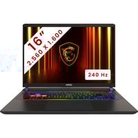 MSI Vector 16 HX AI (A2XWIG-608BE) 16" PC portable gaming Gris | Core Ultra 9 275HX | RTX 5080 | 32 Go | 1 To SSD | 240 Hz