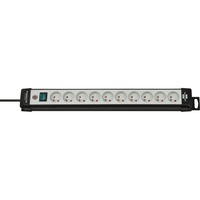 Brennenstuhl Premium-Line multiprise à 10 prises Noir/gris clair, 10x prises