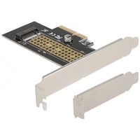 DeLOCK 90047 carte et adaptateur d'interfaces Interne M.2 PCIe, M.2, PCIe 4.0, Vert, Gris, PC, Windows 10, Windows 10 x64, Windows 8.1, Windows 8.1 x64