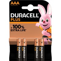 Duracell Batteries AAA Plus Alkaline 4 pièces