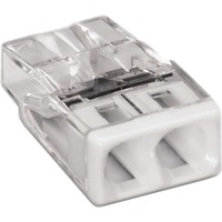 Wago Bornes pour boîtes de dérivation Serie 2273 COMPACT - 2x2,5 mm², Pince Transparent/Blanc, 100 pièces
