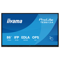 iiyama iiya 86 T TE8613A-B2AG 4K IPS, Affichage public Noir