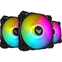 ASUS TUF Gaming TF120 ARGB 3IN1, Ventilateur de boîtier Noir/transparent, 3 pièces, contrôleur ARGB inclus
