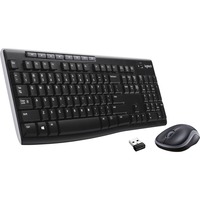 Logitech MK270 Combo, set de bureau Noir, Layout UE (QWERTY), Rubberdome