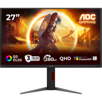AOC AOC Q27G4ZD QD-OLED 27" Moniteur gaming  Noir/Rouge, 2x HDMI, 1x DisplayPort, USB-A, USB-B, 240 Hz