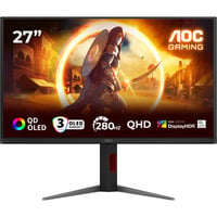 AOC Q27G4ZD QD-OLED 27" Moniteur gaming Noir/rouge, 1x DisplayPort, 2x HDMI, 4x USB-A, 240 Hz