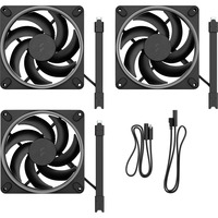 Fractal Design Momentum 14 RGB 3-pack Black, Ventilateur de boîtier Noir, Connecteur PWM à 4 broches, ARGB Gen 2 (20 LED)