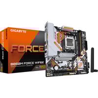 GIGABYTE B850M FORCE WIFI6E carte mère socket AM5 Noir/Orange, RAID, 2,5Gb-LAN, Wi-Fi 6E, BT, Sound, µATX