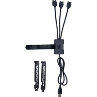Lian Li Hub USB 2.0 interne 1 vers 3, Câble en Y Noir