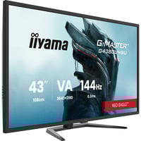 iiyama  G-Master Red Eagle G4380UHSU-B2 42.5" 4K UHD Moniteur gaming  Noir, 2x HDMI, 2x DisplayPort, 6x USB-A, USB-B, 2x USB-C, 144 Hz