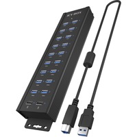 ICY BOX 61076, Hub USB Noir
