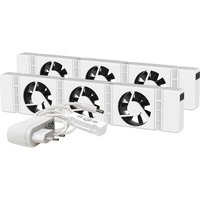 SpeedComfort Ventilateur de radiateur Duoset Blanc, 2 pièces