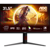 AOC U32G4U 31.5" 4K UHD Moniteur gaming  Noir, 2x HDMI, 1x DisplayPort, USB-A, USB-B, 160 Hz