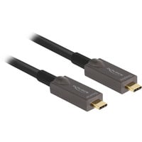 DeLOCK Câble USB-C optique actif Noir, 10 mètres, 4K