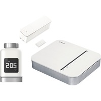 Bosch Smart Home Contrôleur + Thermostat de radiateur intelligent II + Contacteur de porte/fenêtre II, Bundle Blanc