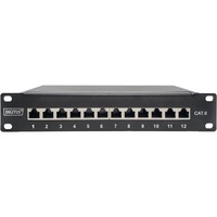 Digitus Panneau de brassage 10" Cat.6 12 ports 1U Noir