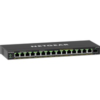 Netgear GS316EPP, Switch Noir, Géré, Gigabit Ethernet (10/100/1000), Full duplex, Connexion Ethernet, supportant l'alimentation via ce port (PoE)