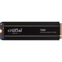 Crucial T500 2 To avec dissipateur SSD Noir, PCIe 4.0 x4, NVMe, M.2 2280