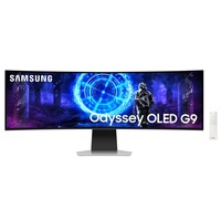Samsung Odyssey G9 G95SD 49" Moniteur UltraWide gaming incurvé  Argent, 240 Hz, Display Port, HDMI, Micro HDMI, USB-C, WiFi 5, Free Sync Premium Pro